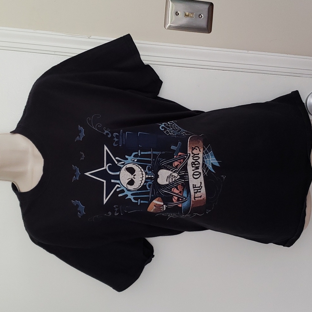 NBC Jack Skellington Cowboys Shirt Size L